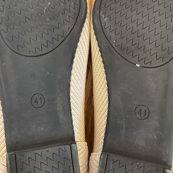 Tingrise Women's Tan Pointed Toe Knit Dressy Slip On Ballet Flats Size 9.5 - Picture 8 of 8